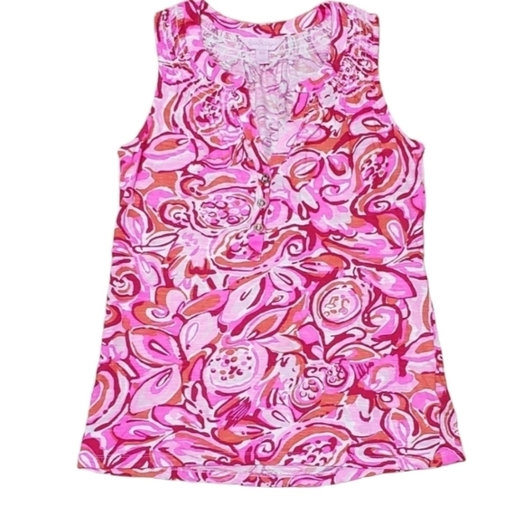 Lilly Pulitzer small Essie Top floral - Picture 4 of 11